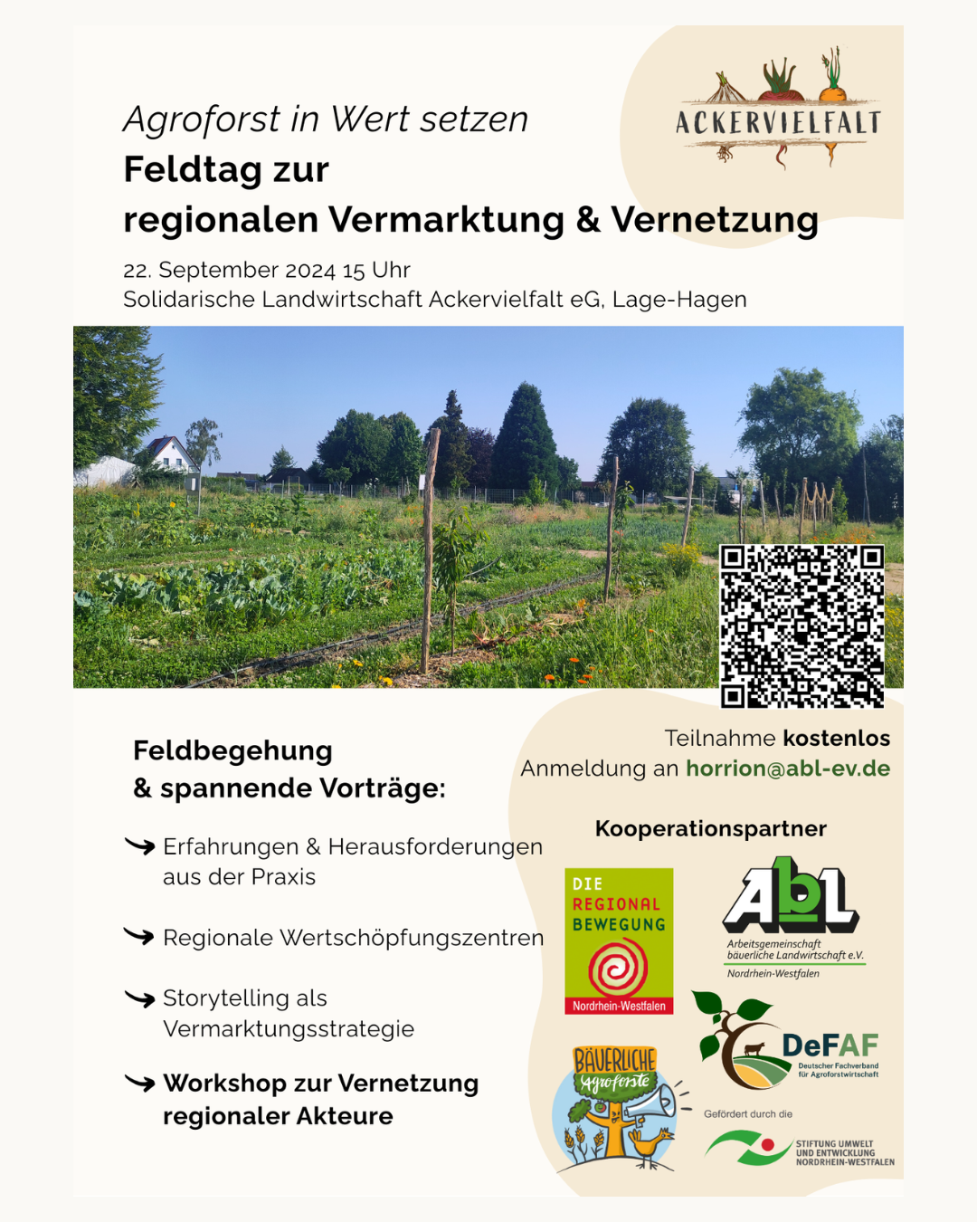 Ankündigung Feldtag