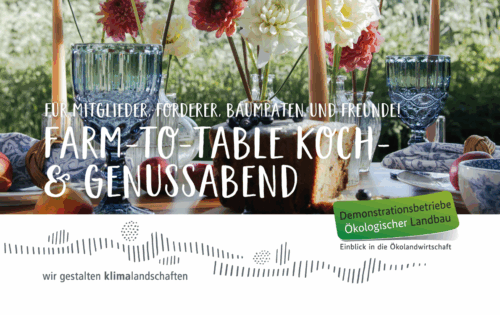 Ein gedeckter Tisch lädt zum Mitmachen ein.